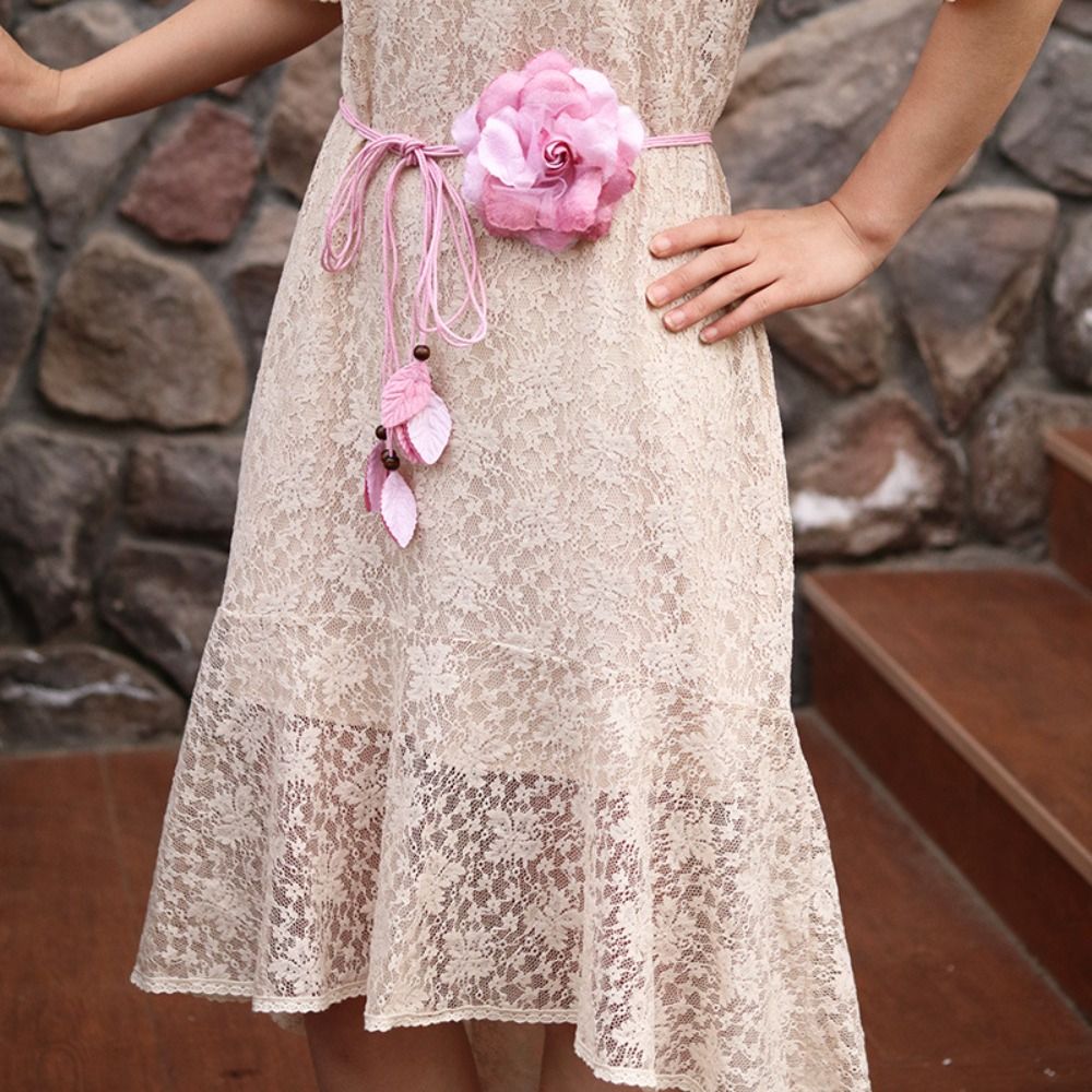 Ethnic Boho Fashion - Modische Vintage-Blumen-Taillenkette, Ethnischer Blumengürtel, Boho-Bindeband, Böhmischer