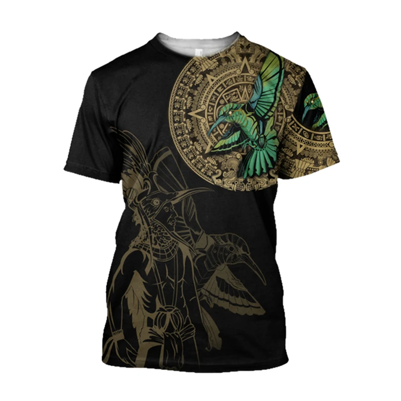 Men'S Ethnic Fashion Trends - Retro Ethnisches Azteken-Mexiko T-Shirt Sommer Herren