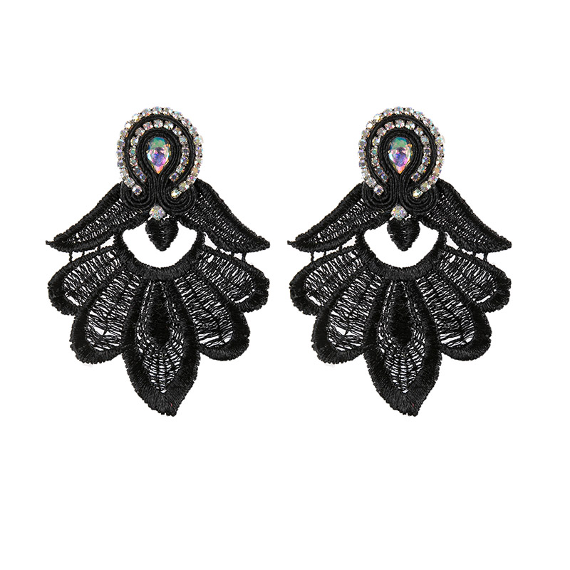 Ethnic Modern Fashion - Modische Damen-Ohrringe Schmuck-Accessoires Soutache-Ohrringe Spitzen-Hängeohrringe Farbenfrohe