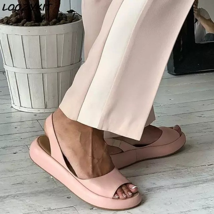 Ethnic Modern Fashion - Flache Sandalen für Damen, Cloud Flip-Flops,