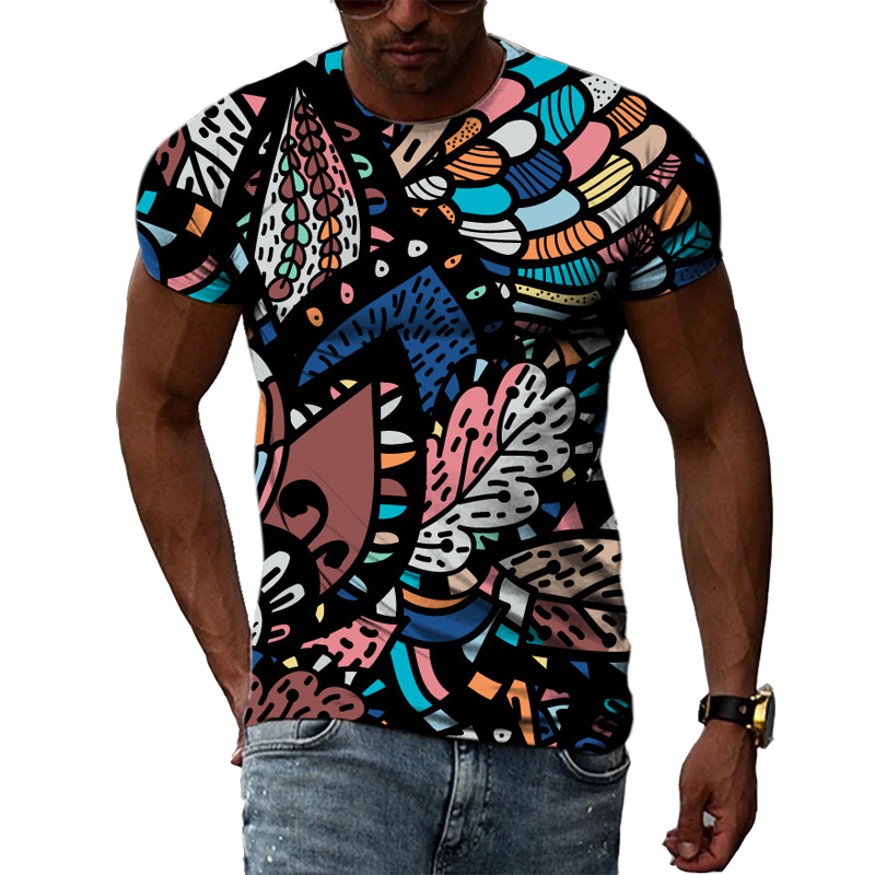 Men'S Ethnic Fashion Trends - Neue 3D Mode Ethnische Bunte Muster