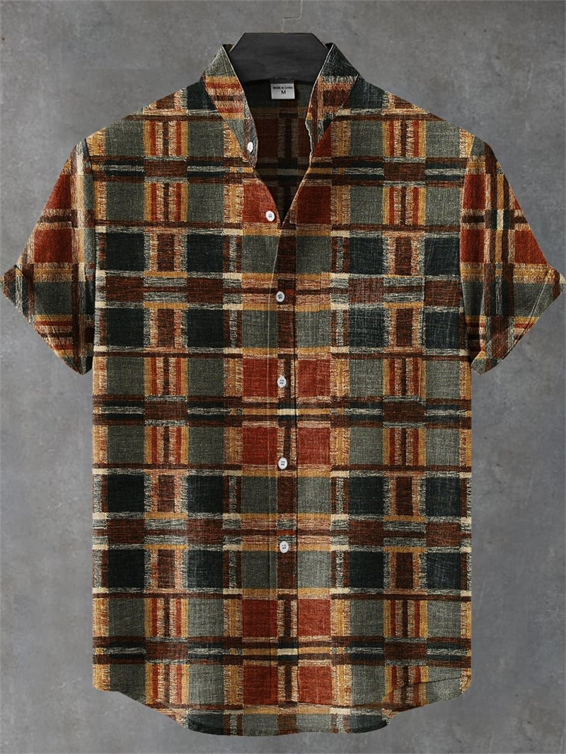 Herren Kurzarmhemd Vintage Tri – Men'S Ethnic Fashion Trends Bewertung und Preis
