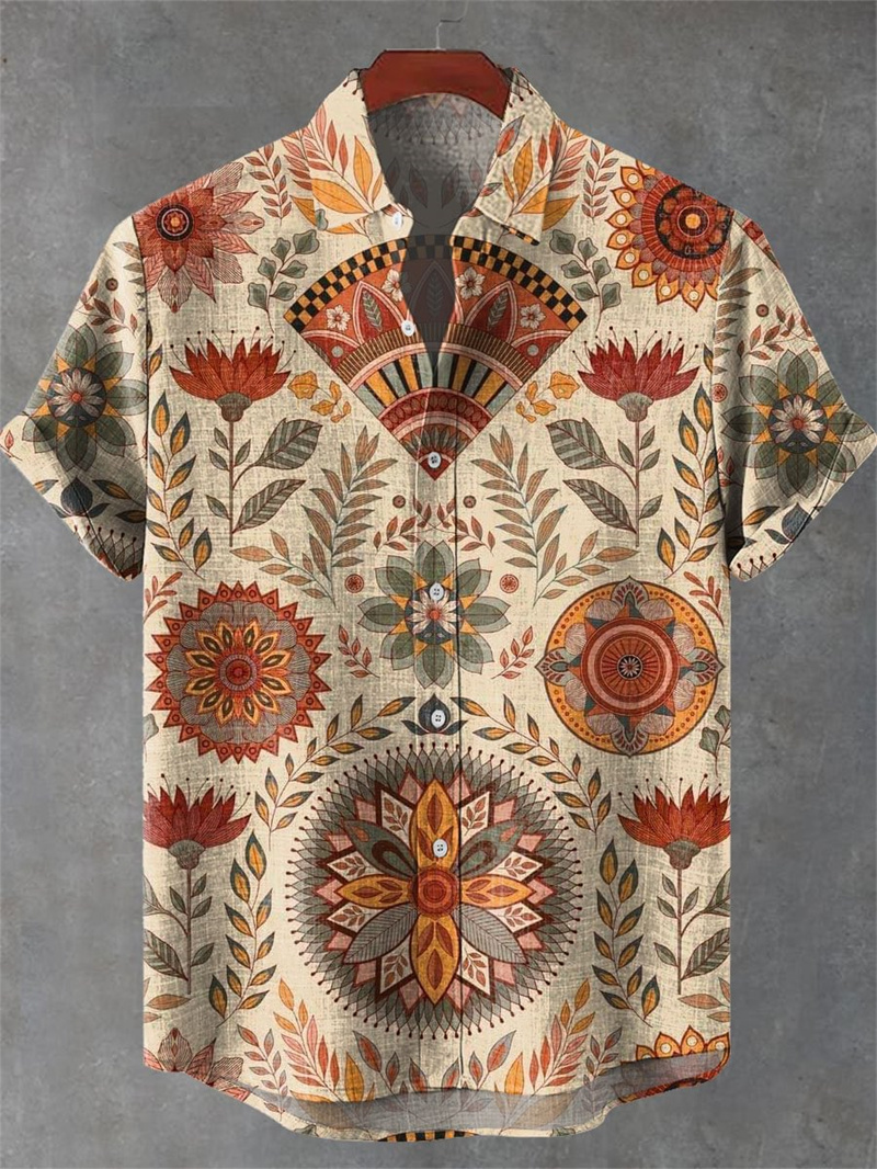 Herren Kurzarmhemd Vintage Tri – Men'S Ethnic Fashion Trends Bewertung und Preis
