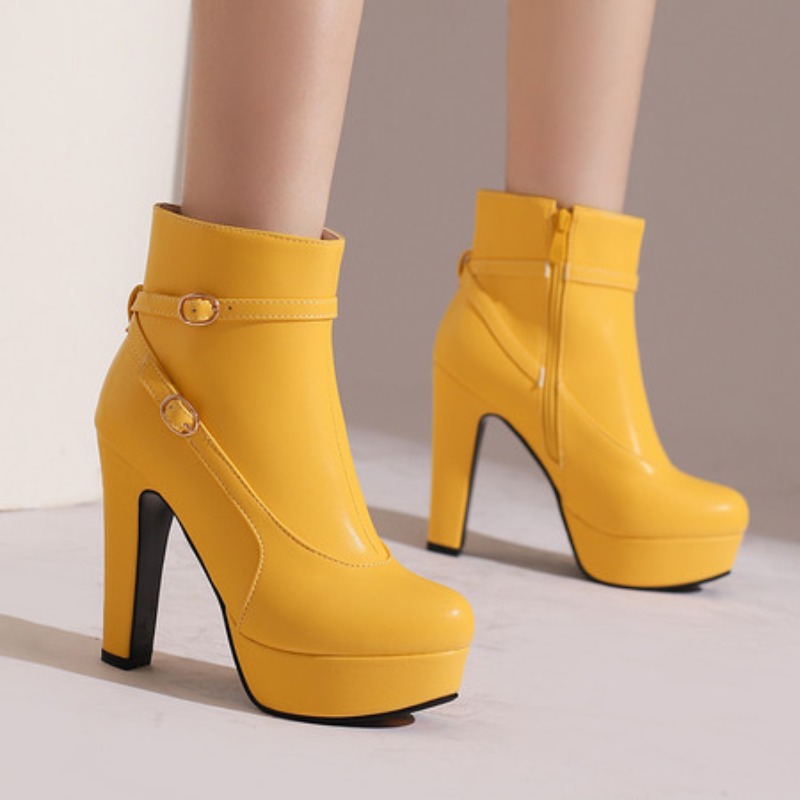 Mode Plattform Stiefel Frauen  – Ethnic Fashion In Bewertung und Preis
