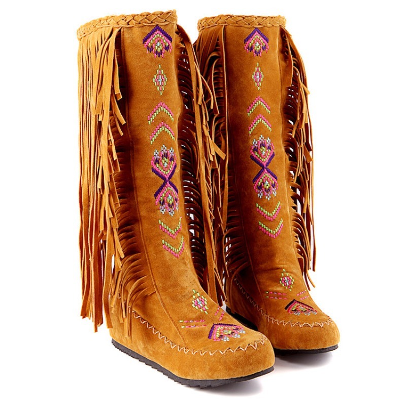 Quastenstiefel Handgefertigte  – Ethnic Fashion In Bewertung und Preis