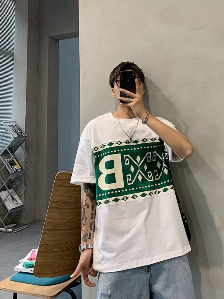 Übergrößes Herren-Kurzarm-T-Sh – Ethnic Fashion Instagram Bewertung und Preis