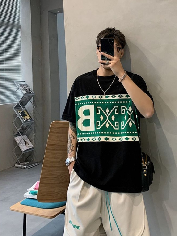 Übergrößes Herren-Kurzarm-T-Sh – Ethnic Fashion Instagram Bewertung und Preis