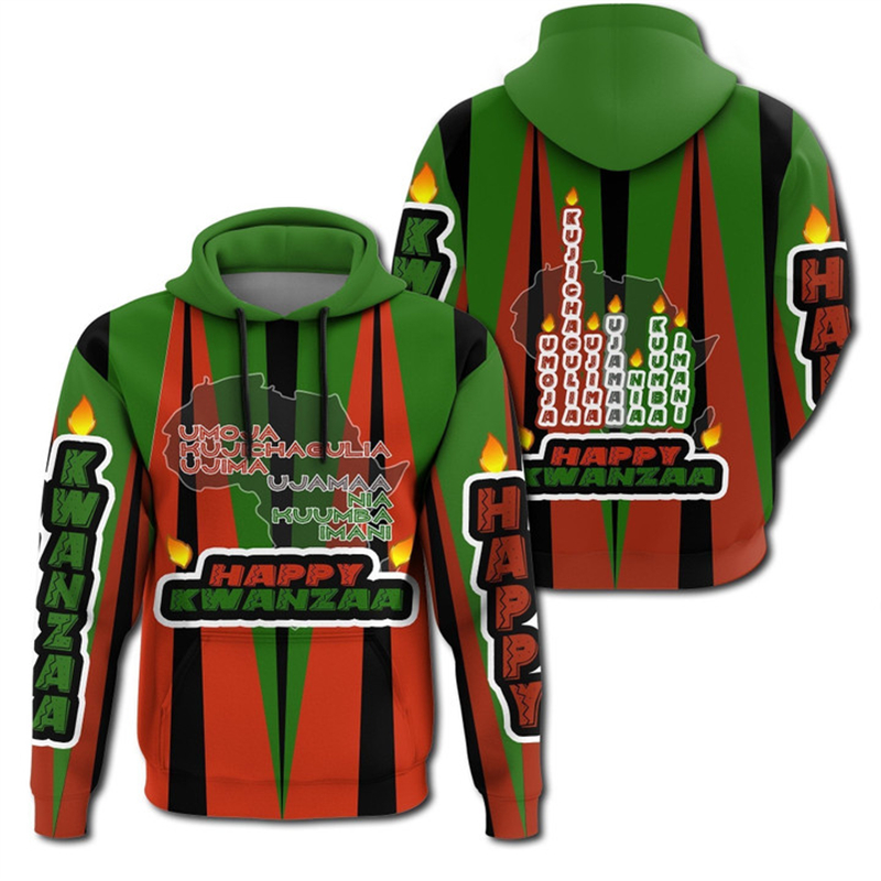 African Kwanzaa Hoodies 3D Pri – Men'S Ethnic Fashion Trends Bewertung und Preis