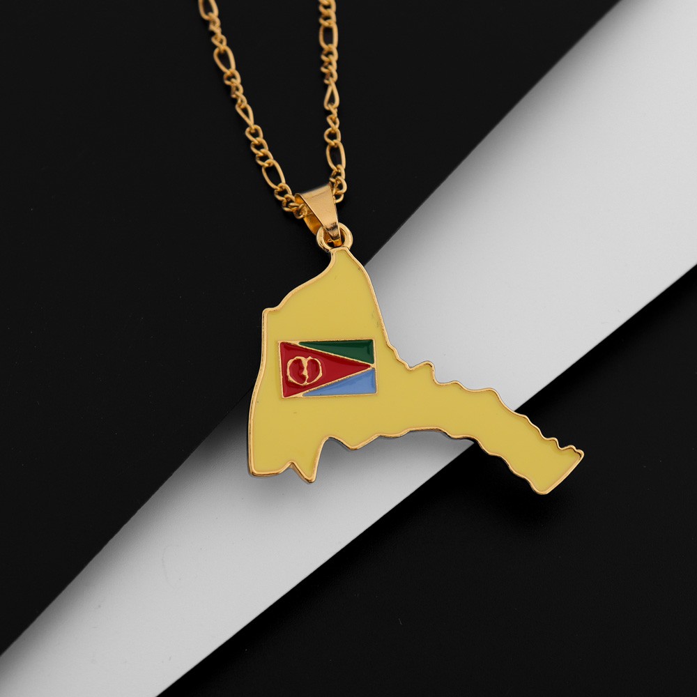 Exquisite Eritrea Karte Anhäng – Men'S Ethnic Fashion Trends Bewertung und Preis