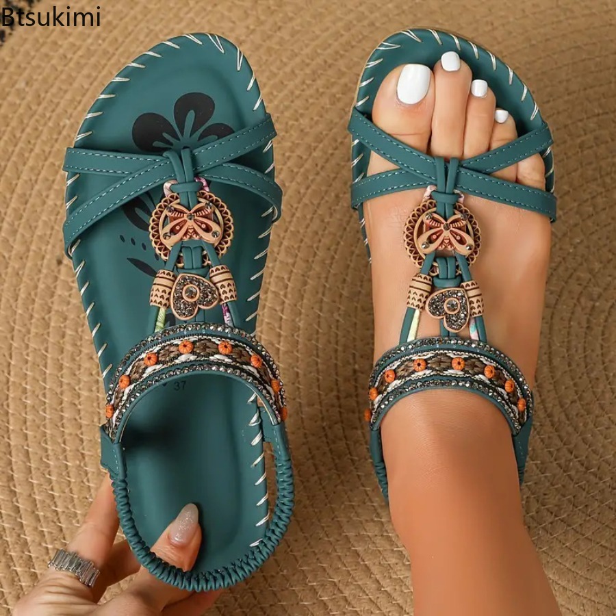 Damen Boho-Sandalen für Outdoo – Ethnic Fashion In Bewertung und Preis