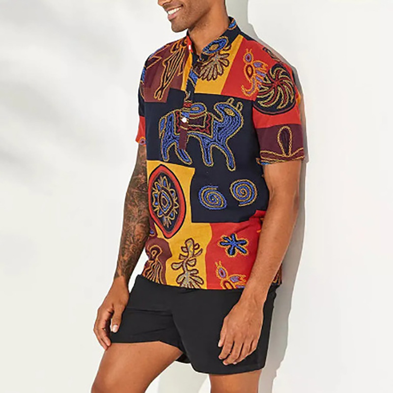 2022 Sommer neues europäisches – Men'S Ethnic Fashion Trends Bewertung und Preis