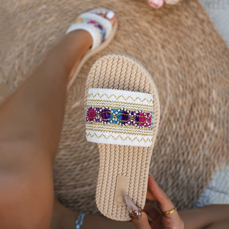 Damen-Slipper für Draußen, Fla – Ethnic Modern Fashion Bewertung und Preis